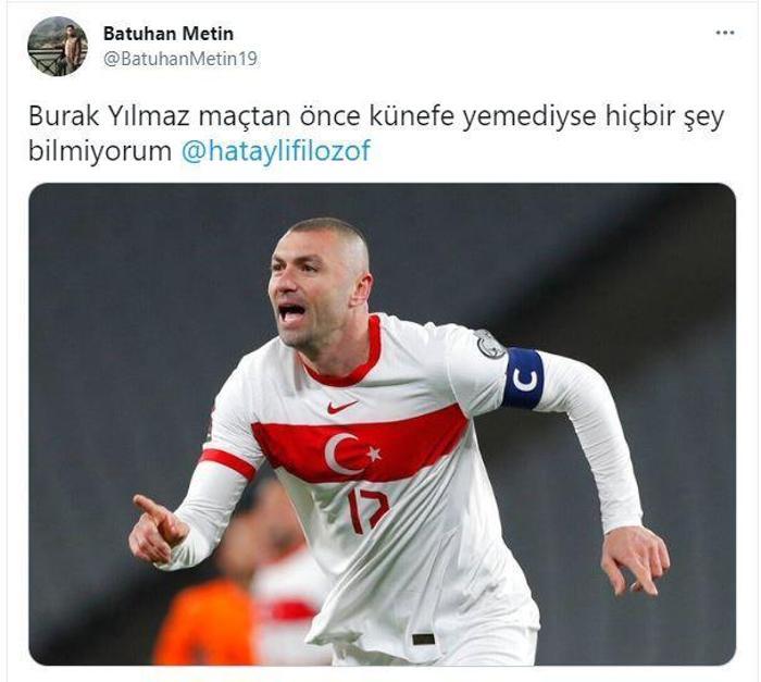 Türkiye-Hollanda maçına Burak Yılmaz damga vurdu