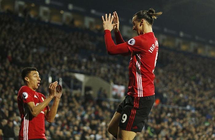 Bol mizahlı Zlatan Ibrahimovic ve Lingardın gol sevinci
