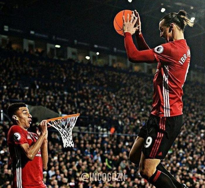 Bol mizahlı Zlatan Ibrahimovic ve Lingardın gol sevinci
