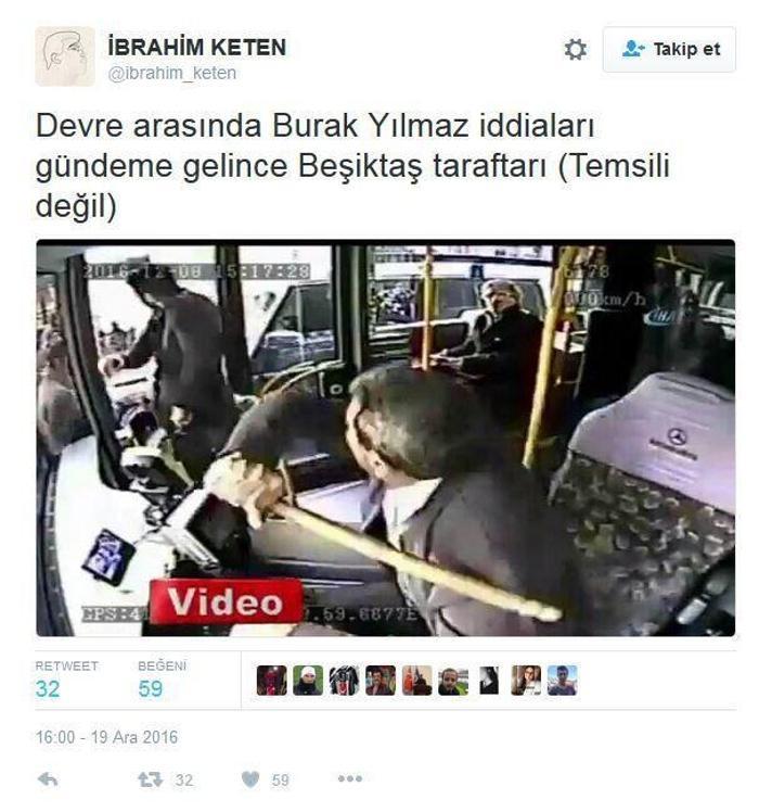 Burak Yılmazın otobüs şoförüyle kavgası ortaya çıktı sosyal medya çalkalandı