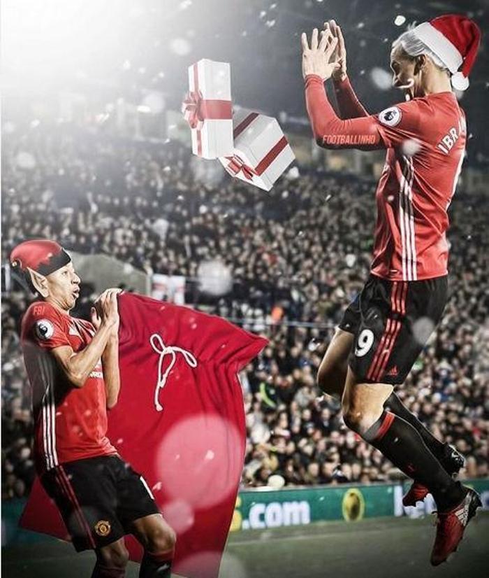 Bol mizahlı Zlatan Ibrahimovic ve Lingardın gol sevinci