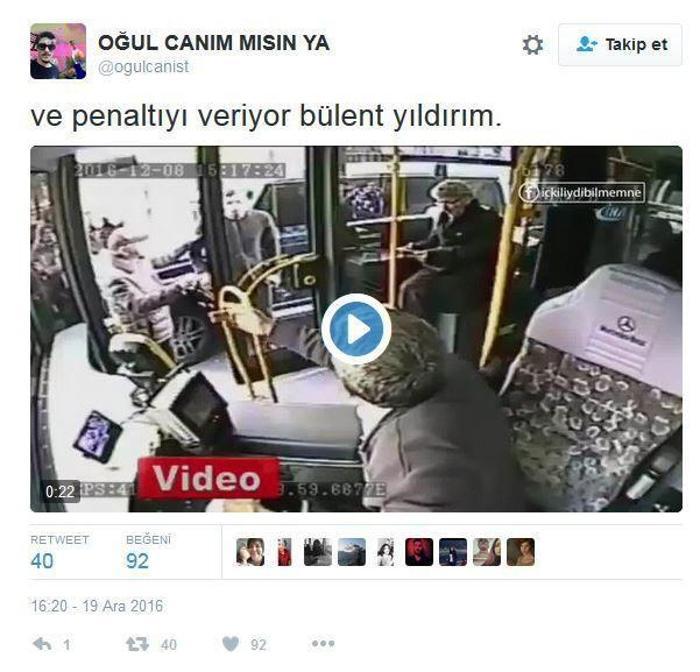 Burak Yılmazın otobüs şoförüyle kavgası ortaya çıktı sosyal medya çalkalandı