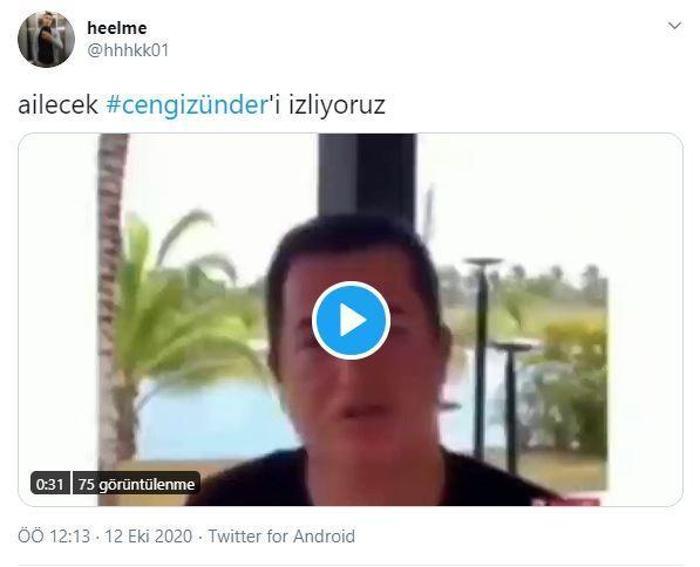 Sosyal medya Cengiz Ünderi konuşuyor