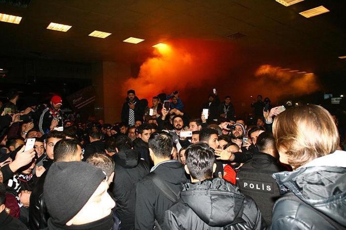 Beşiktaşa müthiş karşılama