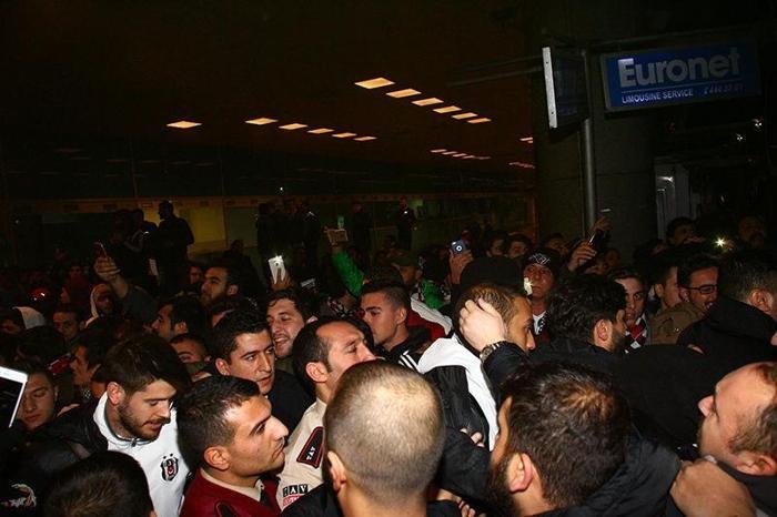 Beşiktaşa müthiş karşılama