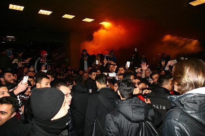 Beşiktaşa müthiş karşılama