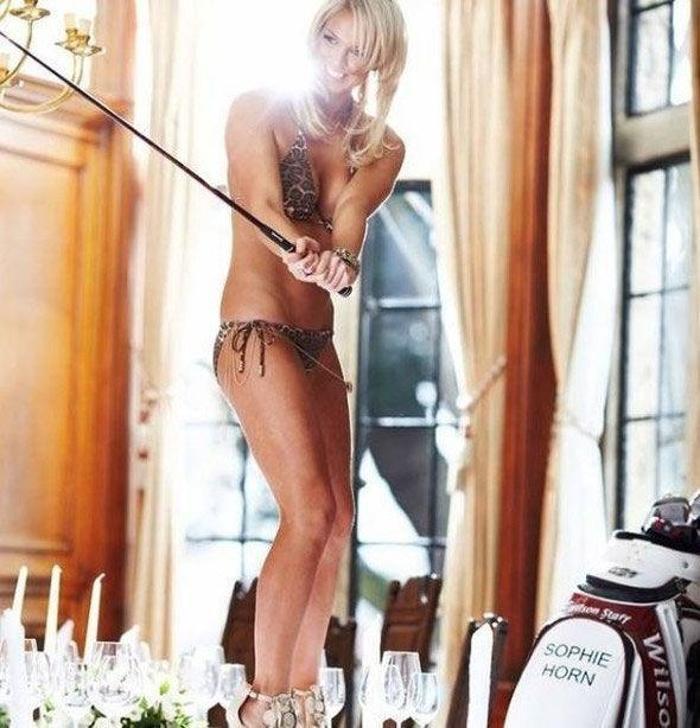 Dünyanın en seksi golfçüsü: Sophie Horn