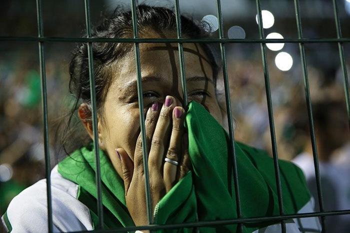 Yüz binler Chapecoense için bir araya geldi