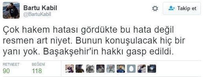 Beşiktaş - Başakşehir maçı hakemi Cüneyt Çakıra tepki yağdı