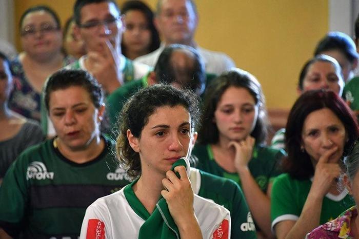 Yüz binler Chapecoense için bir araya geldi