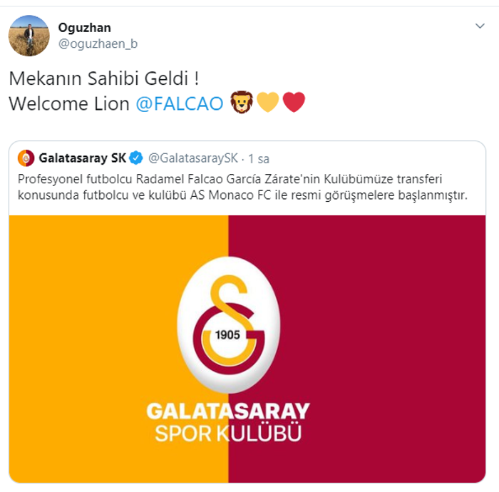 FLAŞ Galatasaray Falcao transferini açıkladı, taraftar çıldırdı