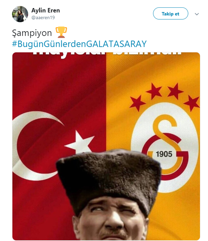Galatasaray şampiyon oldu taraftar çılgına döndü