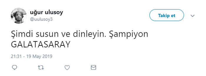 Galatasaray şampiyon oldu taraftar çılgına döndü