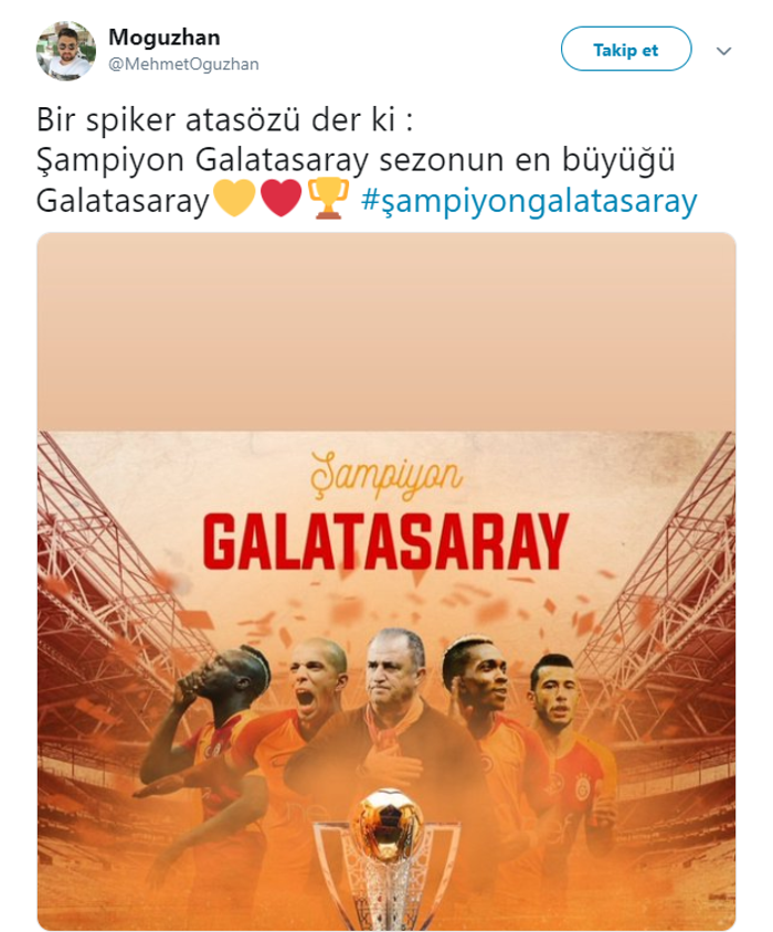 Galatasaray şampiyon oldu taraftar çılgına döndü