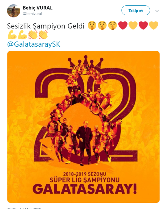 Galatasaray şampiyon oldu taraftar çılgına döndü
