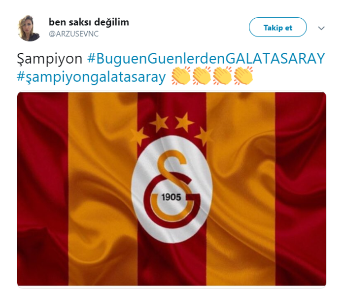 Galatasaray şampiyon oldu taraftar çılgına döndü