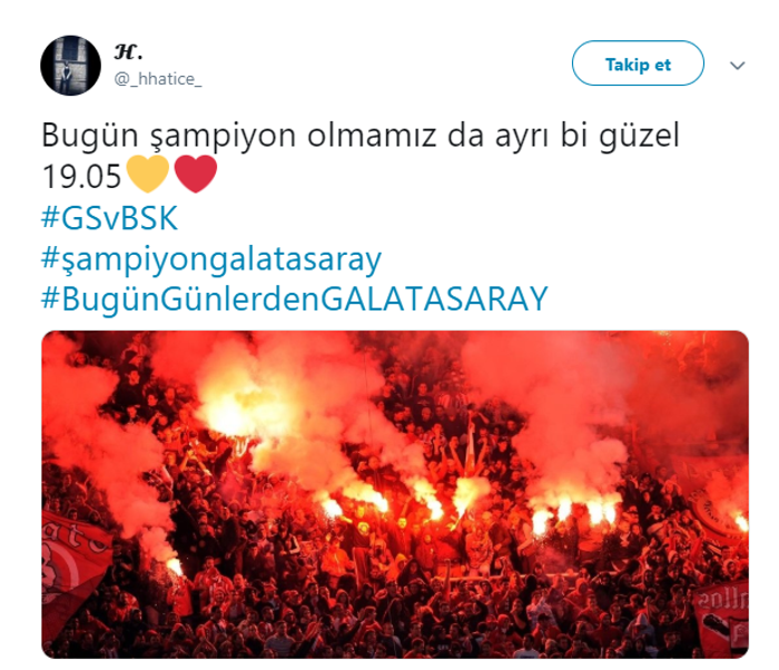 Galatasaray şampiyon oldu taraftar çılgına döndü
