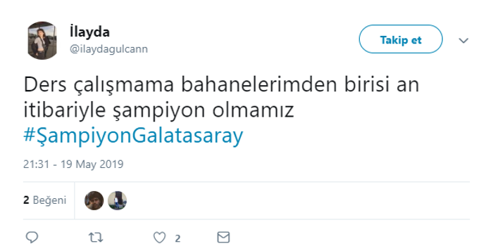 Galatasaray şampiyon oldu taraftar çılgına döndü