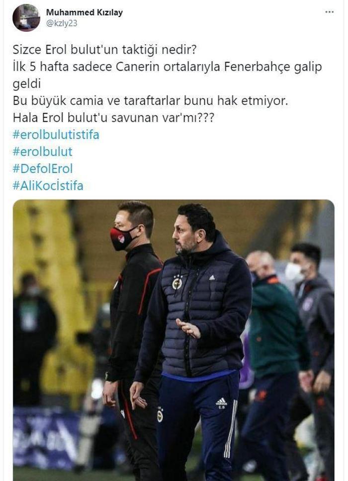 Fenerbahçe taraftarı Başakşehir maçı sonrası çıldırdı: Erol Bulut artık yeter