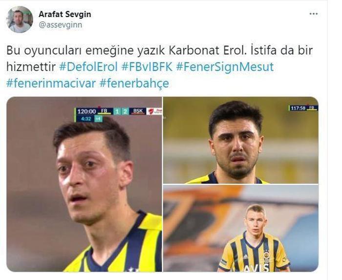 Fenerbahçe taraftarı Başakşehir maçı sonrası çıldırdı: Erol Bulut artık yeter