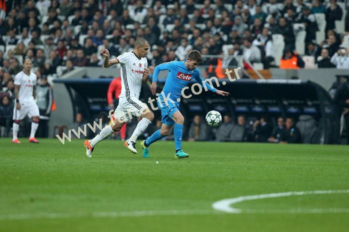 Beşiktaş-Napoli maçından kareler