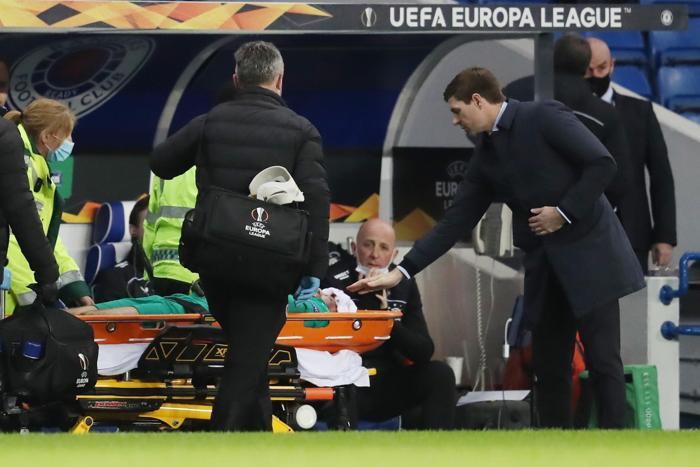 Rangers-Slavia Prag maçında sakatlık... Ondrej Kolar, hastaneye kaldırıldı
