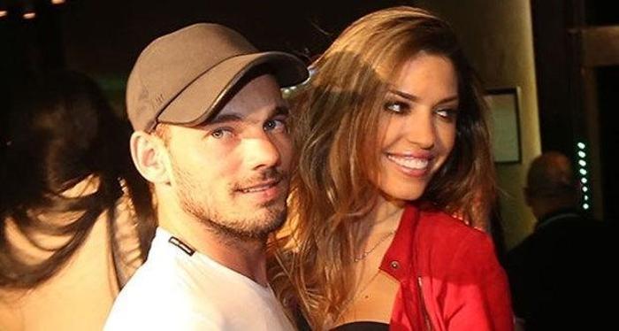 Wesley Sneijder ve Yolanthe Cabau yeni evine taşındı