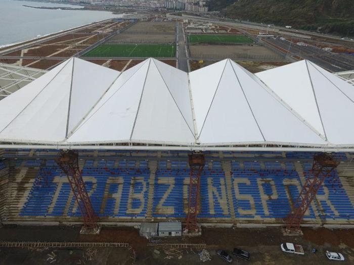 Trabzonsporun Akyazı Stadından son fotoğraflar
