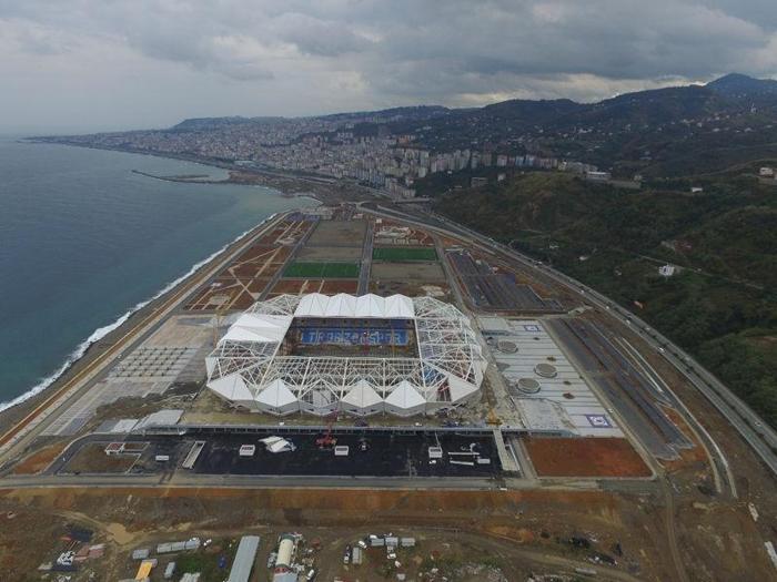 Trabzonsporun Akyazı Stadından son fotoğraflar