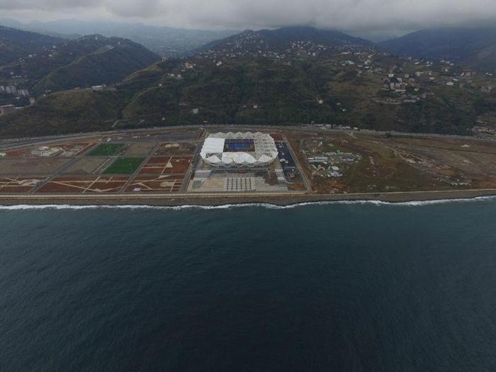 Trabzonsporun Akyazı Stadından son fotoğraflar