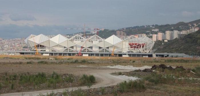 Trabzonsporun Akyazı Stadından son fotoğraflar