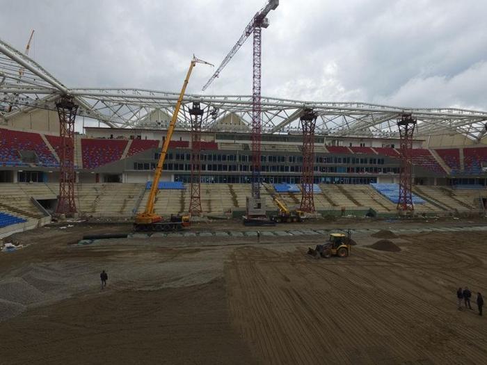 Trabzonsporun Akyazı Stadından son fotoğraflar