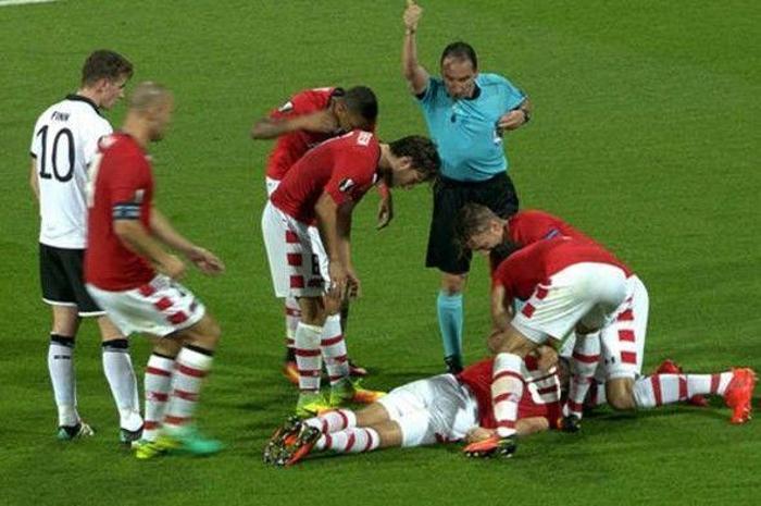 Avrupa Ligi maçında şoke eden olay