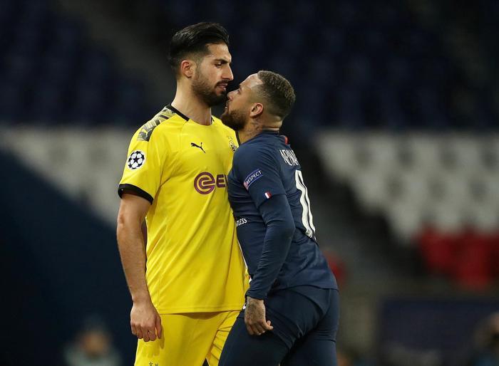 Emre Can çılgına döndü PSG - Dortmund maçında kavga