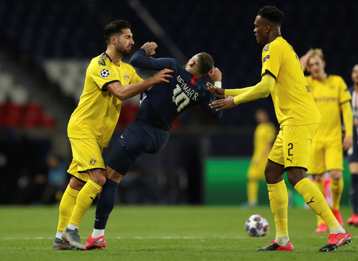 Emre Can çılgına döndü PSG - Dortmund maçında kavga