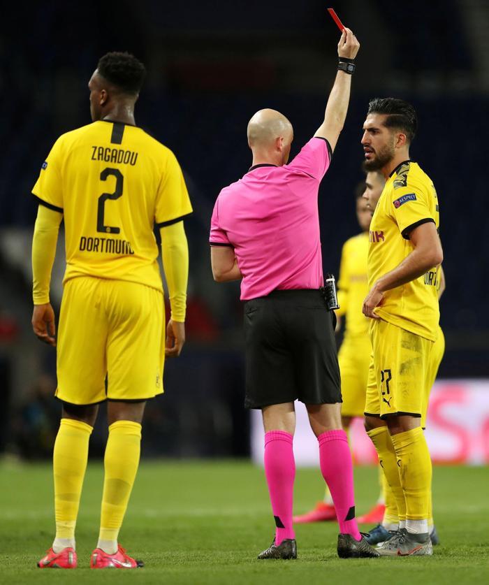 Emre Can çılgına döndü PSG - Dortmund maçında kavga