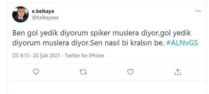 Alanyaspor-Galatasaray maçına Fernando Muslera damgası