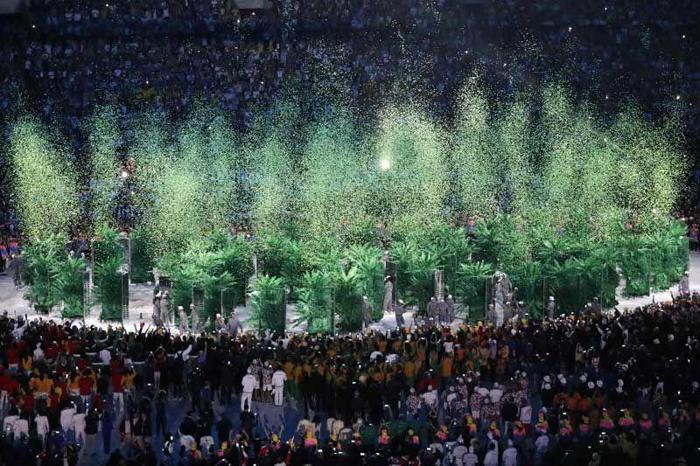 Rio Olimpiyatlarına görkemli açılış