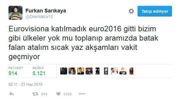A Milli Takım EURO 2016ya veda etti, Twitterda yer yerinden oynadı