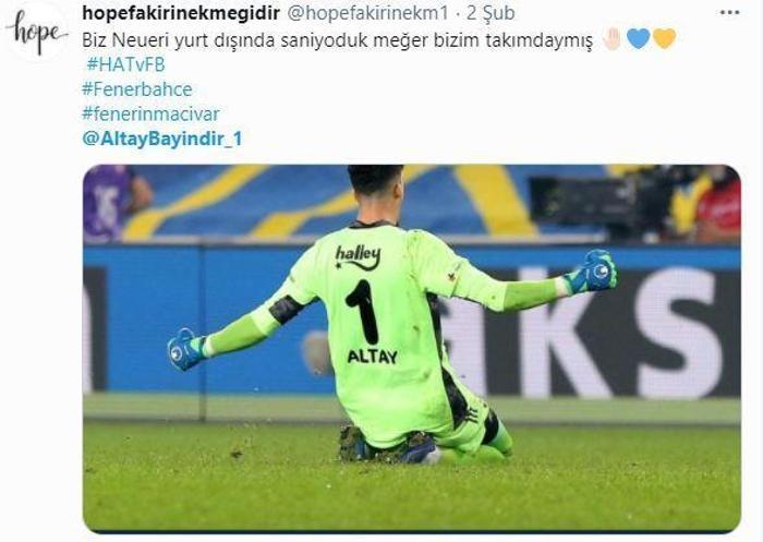 Altay Bayındır şov Hatayspor-Fenerbahçe maçına damga vurdu