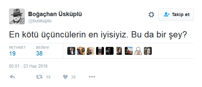 A Milli Takım EURO 2016ya veda etti, Twitterda yer yerinden oynadı