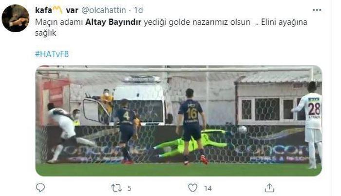 Altay Bayındır şov Hatayspor-Fenerbahçe maçına damga vurdu