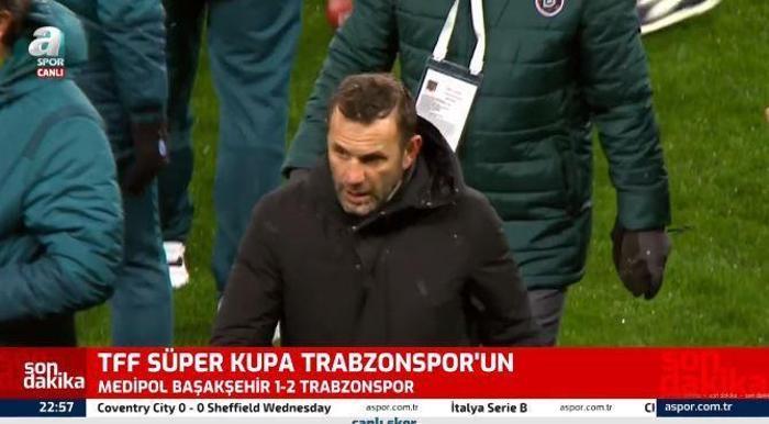 Okan Buruku maç sonu Abdullah Avcı zor sakinleştirdi