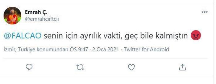 Galatasaray taraftarı isyan etti: Falcao artık yeter