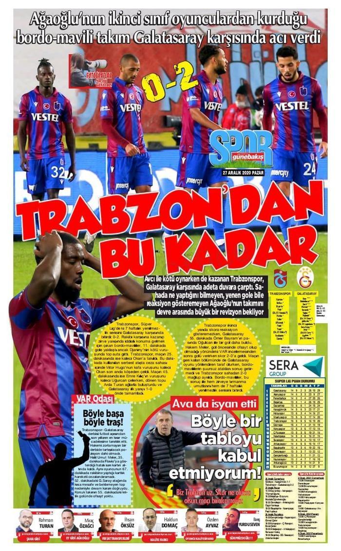 Trabzonspor haberi: Yerel basınından çok sert eleştiriler