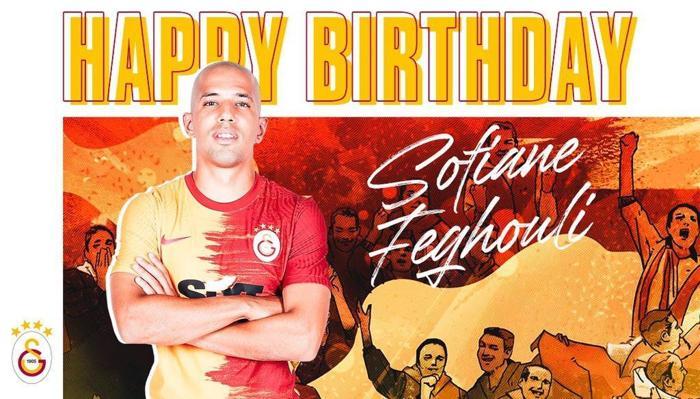Galatasarayda Feghoulinin doğum günü kutlandı