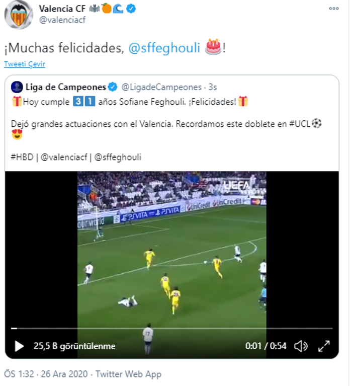 Galatasarayda Feghoulinin doğum günü kutlandı