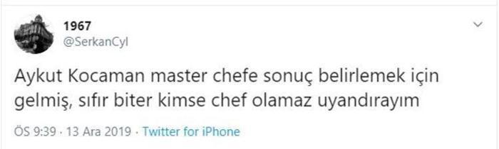 Aykut Kocaman, Masterchefte