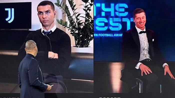 Ronaldonun şaşkın hali FIFAnın Yılın Futbolcusu Ödülü gecesinde şoke eden anlar