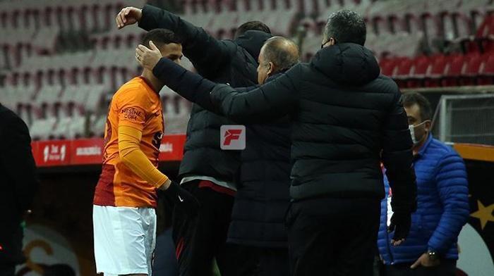 Galatasarayın genç yeteneği Bartuğ Elmazı Fatih Terim teselli etti